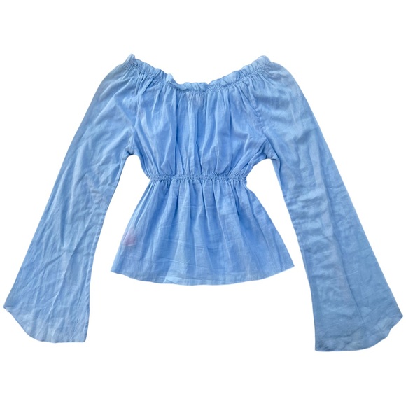 Y2K Vintage Guess Babydoll Bell Sleeve Peasant Blouse - Picture 6 of 7